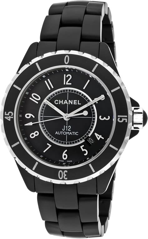 chanel black ceramic watch replica|chanel j12 automatic watch.